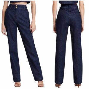 Triarchy High Rise Denim Trouser Pants Straight Leg Denim Women's Size 27